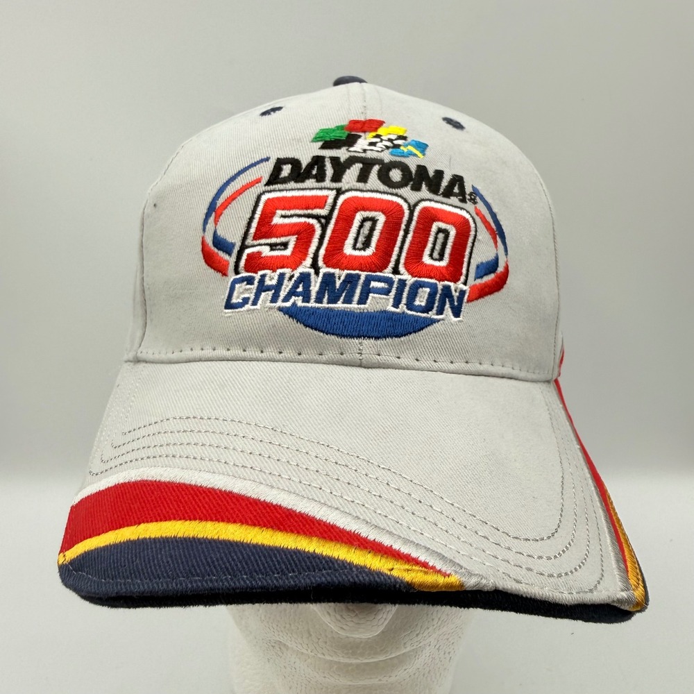 Vintage 2005 Daytona 500 Champion NASCAR Hat ISC Motorsports Energizer Gray Cap